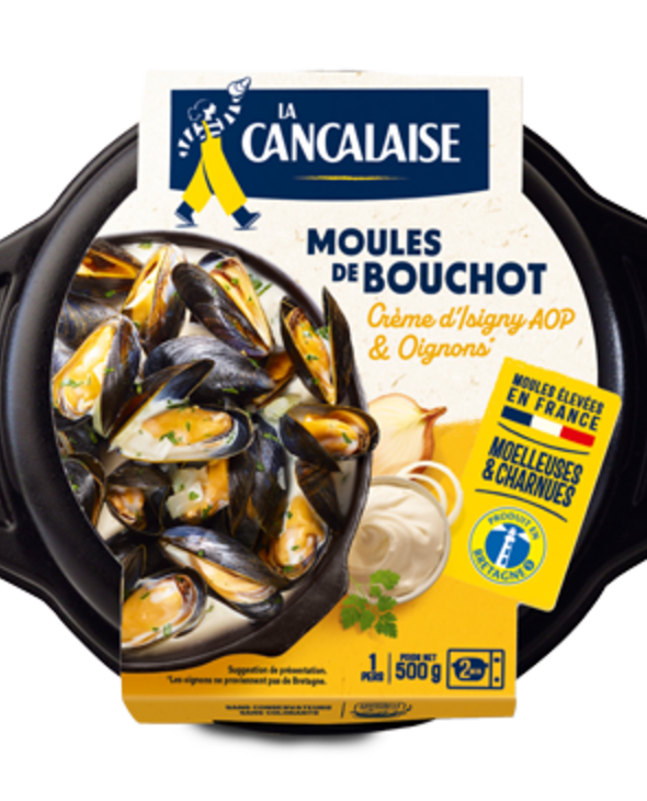 Moules de Bouchot à la crème d'Isigny & aux oignons