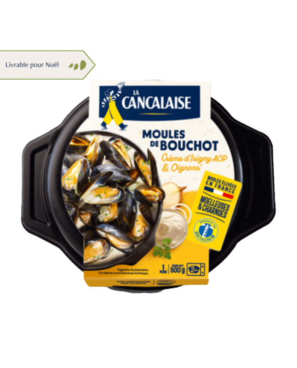 Moules de Bouchot à la crème d'Isigny & aux oignons